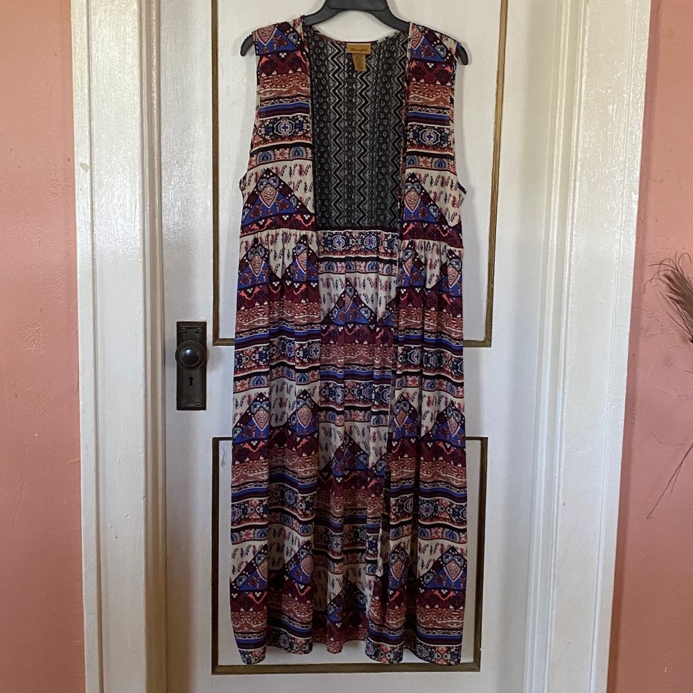 Boho Maxi Vest NWOT